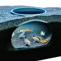 Lucky Critter Aquarium Underground Cave Dome | Viewing Fish & Shrimp Under Gravel Tunnel | Fish Tank Decor Decoration Hideout Perfect for Corydora Catfish Kuhli Loach Clown Loach Pleco