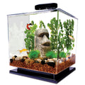 Tetra 3 Gallon Fish Tank Aquarium Starter Kit with Pedestal Base LED Light and Filter For small tropical fish guppies goldfish or betta