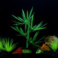 LPFLASAT Fish Tank Decorations Aquarium Decorations Glowing Aquatic Plants Artificial Silicone Ornament with Glowing Effect for Fish Tank Landscape Decoration Betta Fish Tank Decor (D)