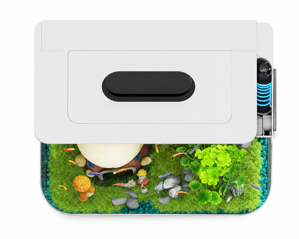 2.5 Gallon Betta Fish Tank Kit with Filter, Heater & LED Light