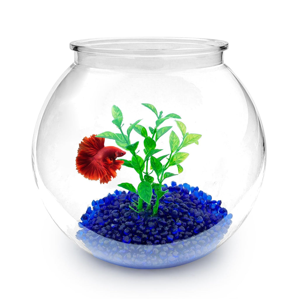 Newpol Mini Plastic Aquarium Starter Kits Fish Tank (0.8Gallon/ 3L)